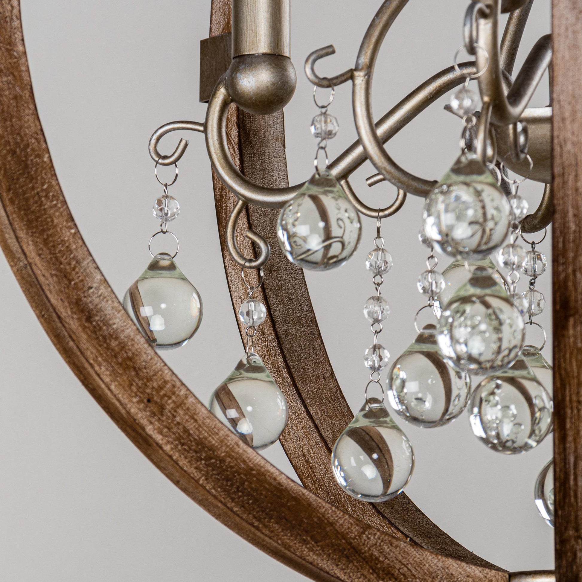 Oltheyra Premium Elegance Wooden Metal Pendant Lamp - Lamp Copper