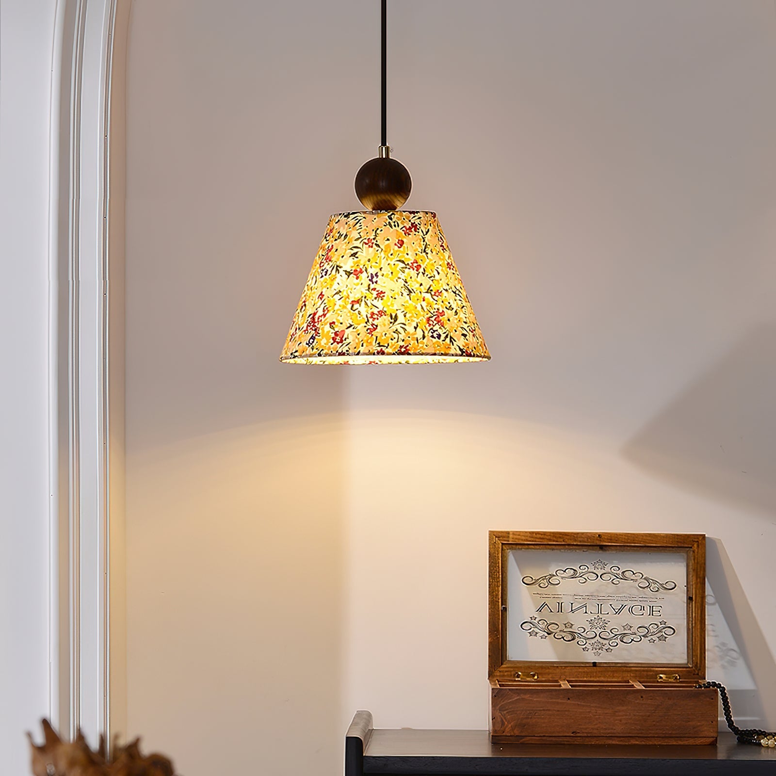 Aurmaren Vintage Industrial Fabric Chandelier - Lamp Copper