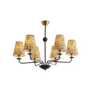 Aurmaren Vintage Industrial Fabric Chandelier - Lamp Copper