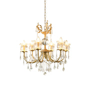 Evynyra Postmodern Luxury Brass Crystal Chandelier - Lamp Copper