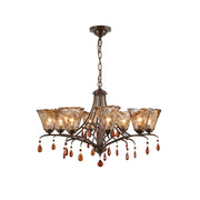 Nyshaiel Postmodern Luxury Crystal Chandelier - Lamp Copper