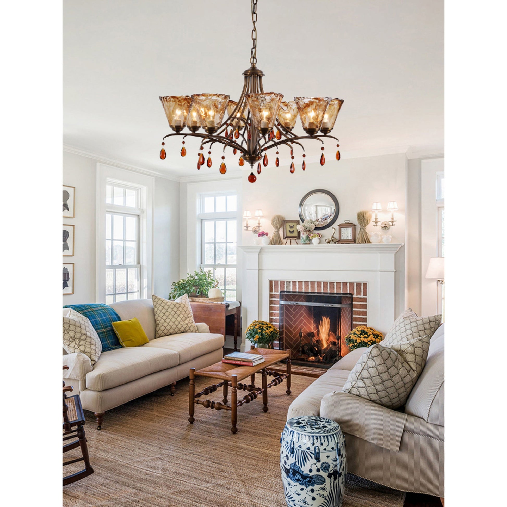 Nyshaiel Postmodern Luxury Crystal Chandelier - Lamp Copper
