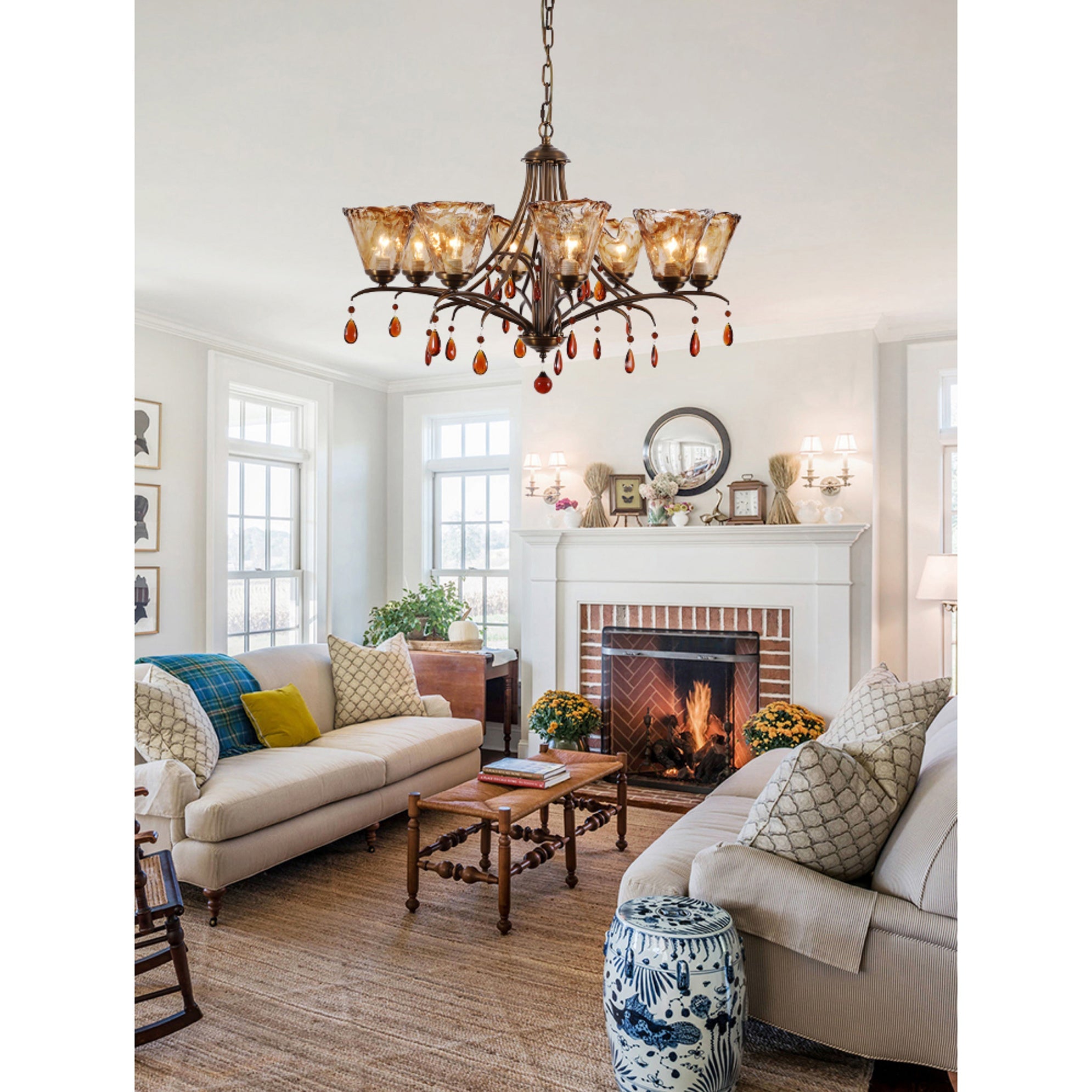 Nyshaiel Postmodern Luxury Crystal Chandelier - Lamp Copper
