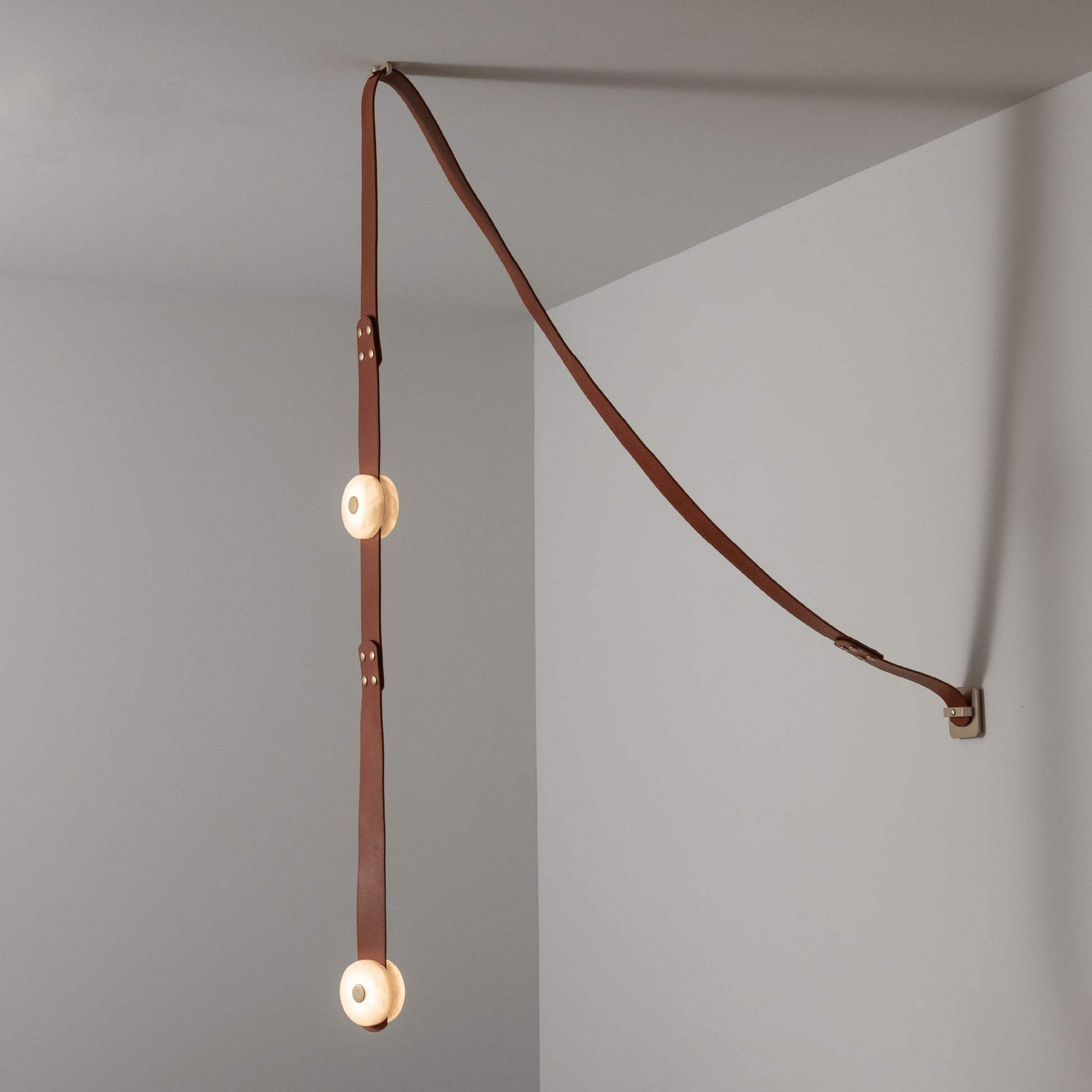 Orinos Modern Minimalist LED Alabaster Pendant Lamp - Lamp Copper