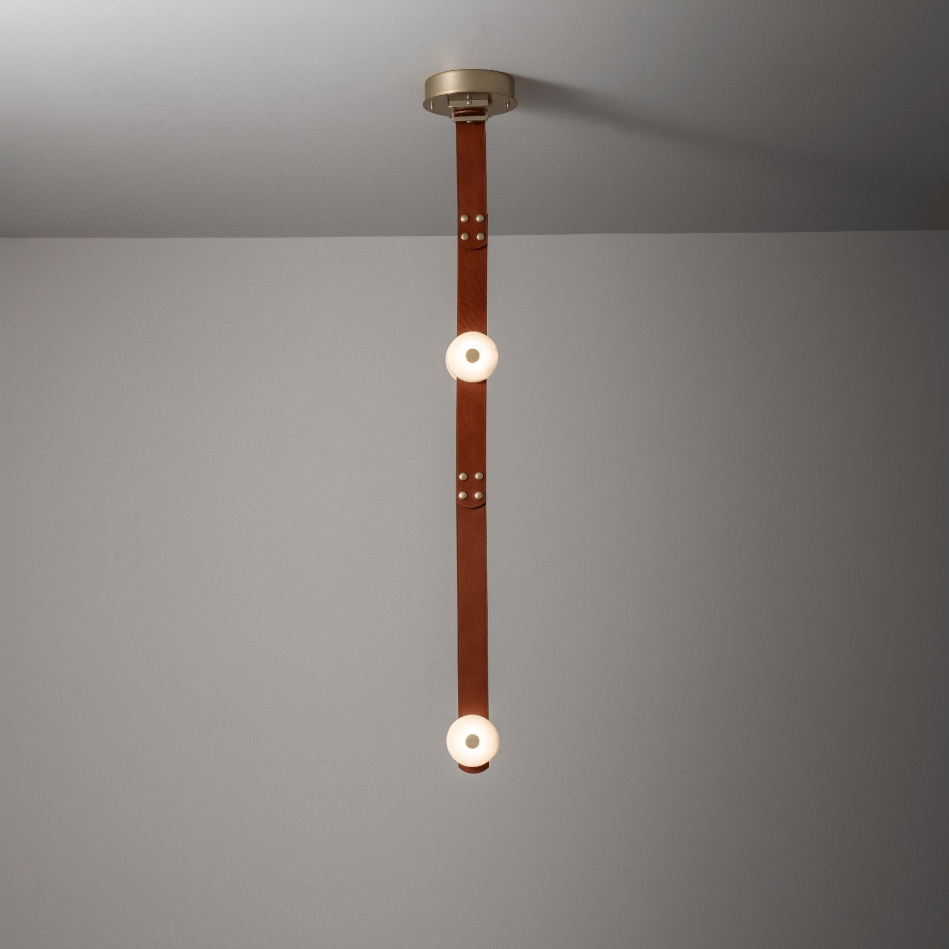 Orinos Modern Minimalist LED Alabaster Pendant Lamp - Lamp Copper