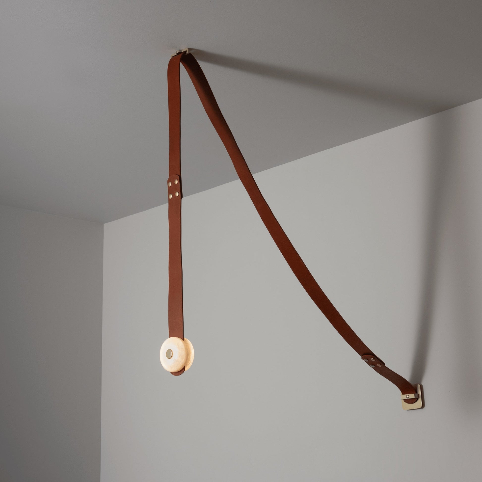 Orinos Modern Minimalist LED Alabaster Pendant Lamp - Lamp Copper
