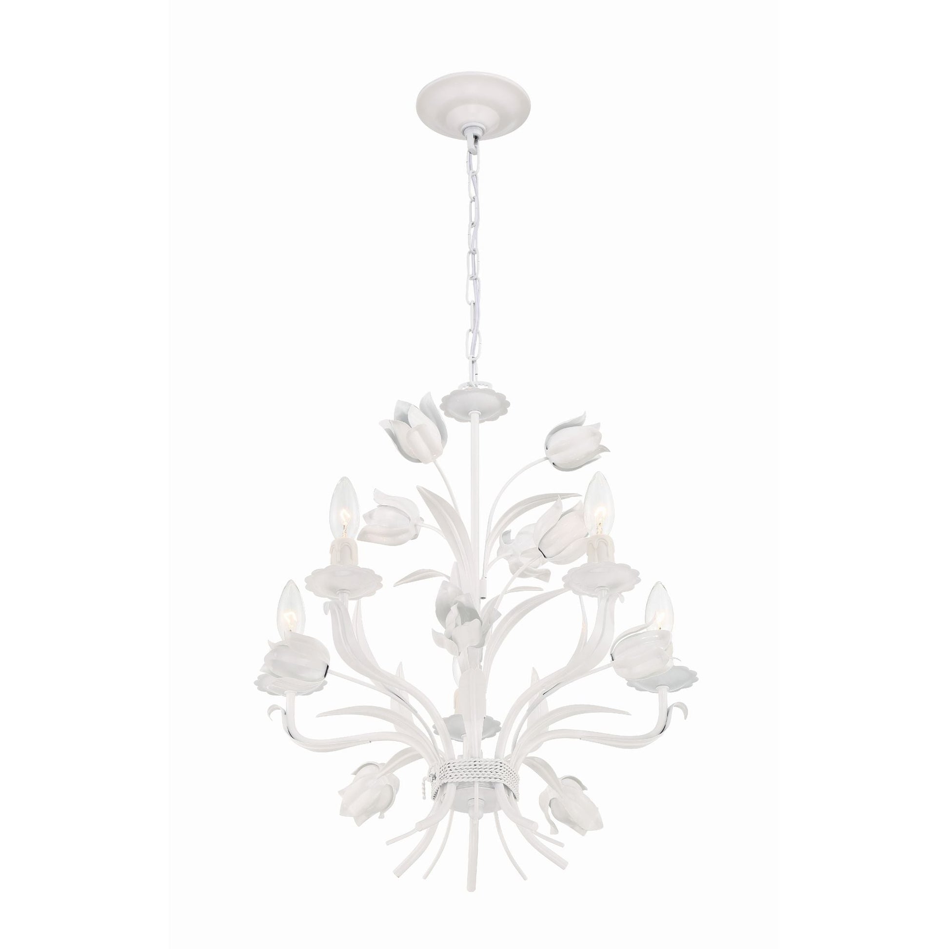Cacaryra Classic Art Sage Rose Metal Chandelier - Lamp Copper