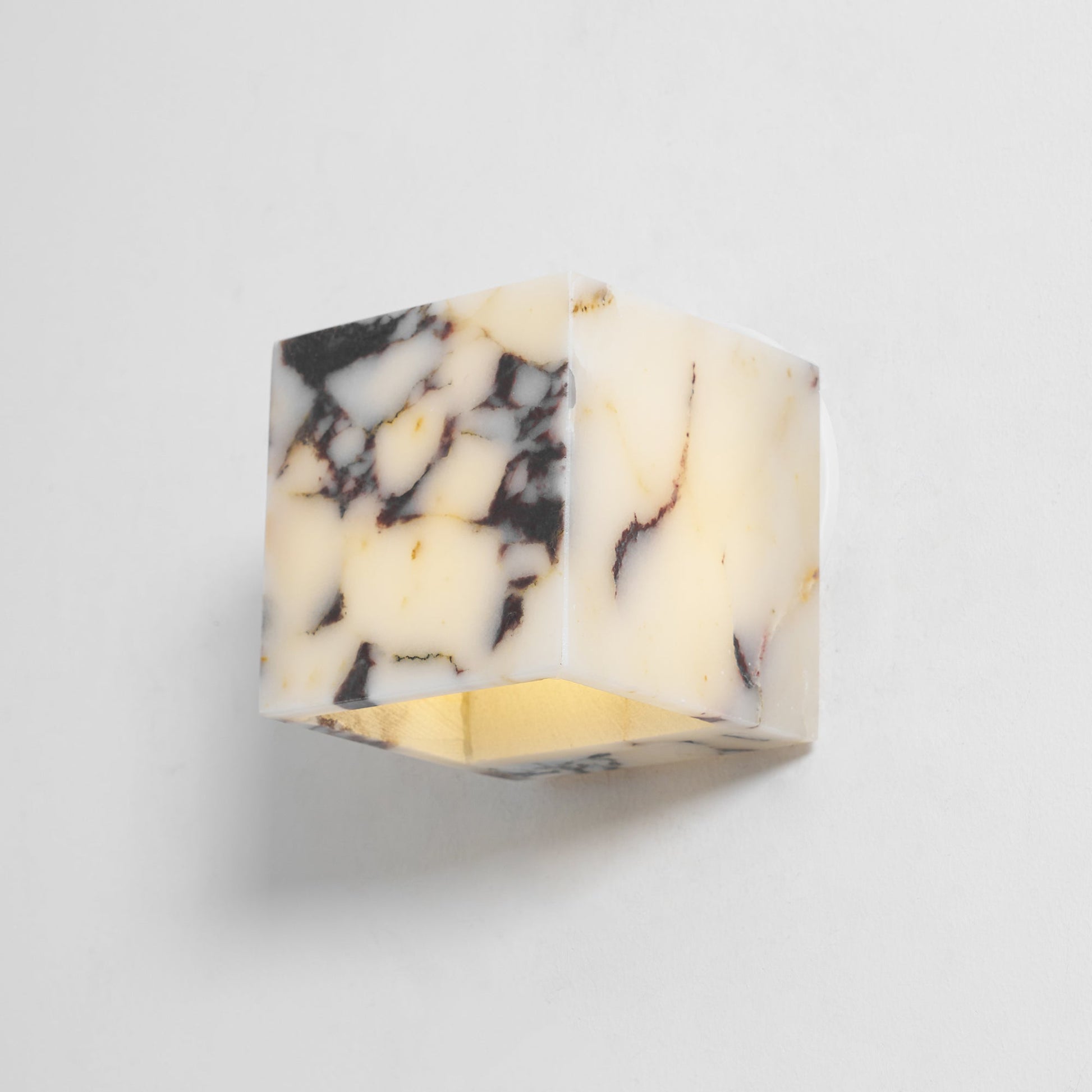 Illaee Modern Minimalist Square Marble Wall Lamp - Lamp Copper