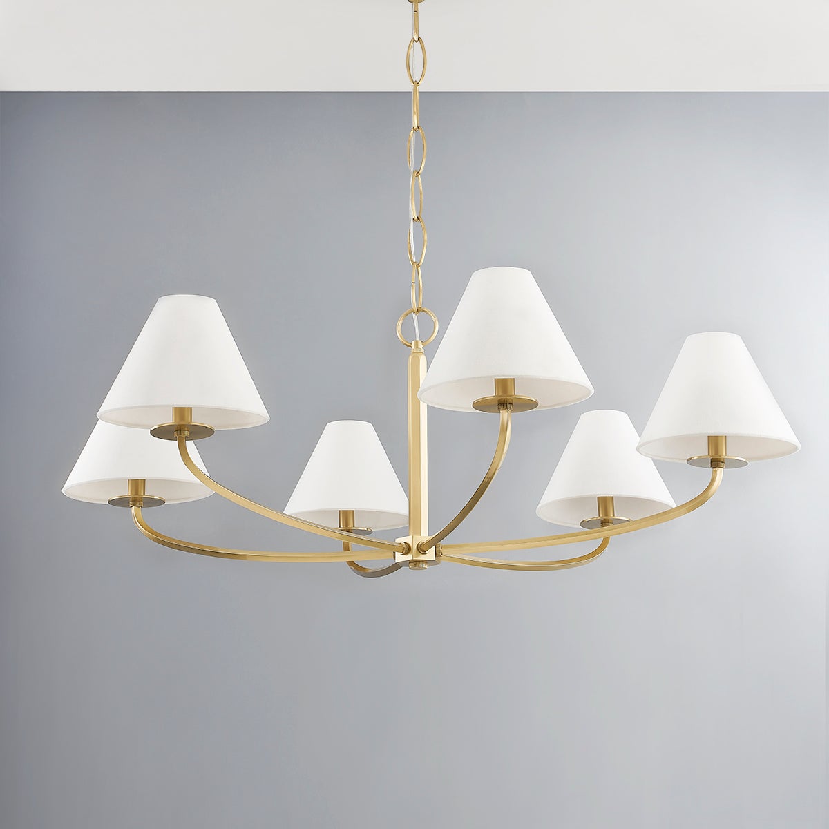 Fleur Classic Vintage Metal Fabric Chandelier - Lamp Copper