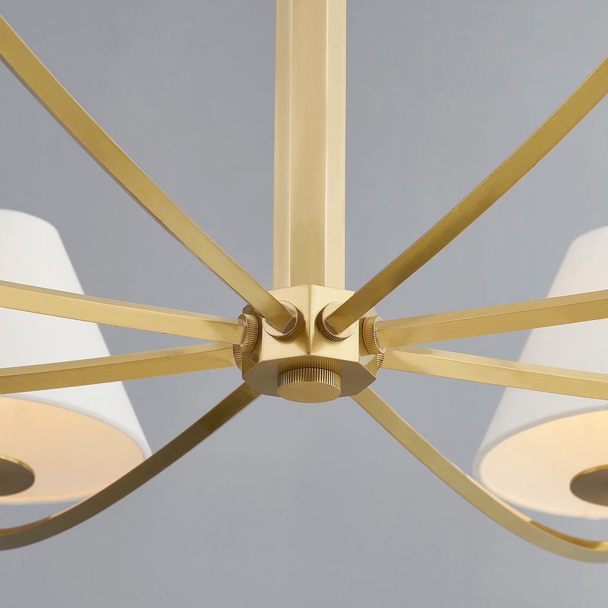 Fleur Classic Vintage Metal Fabric Chandelier - Lamp Copper