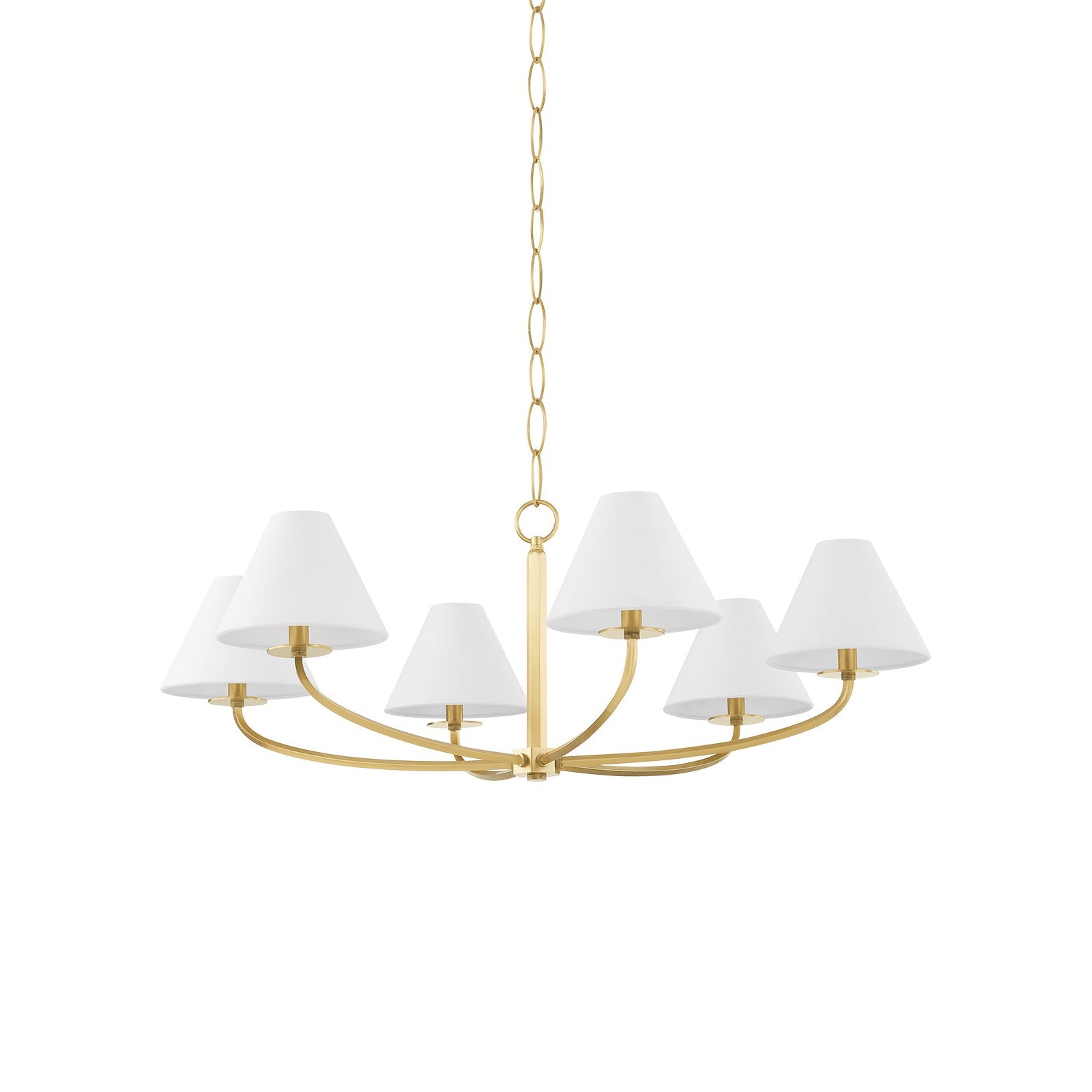 Fleur Classic Vintage Metal Fabric Chandelier - Lamp Copper