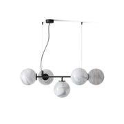 Ilmaros Premium Nordic Art Metal Glass Chandelier - Lamp Copper