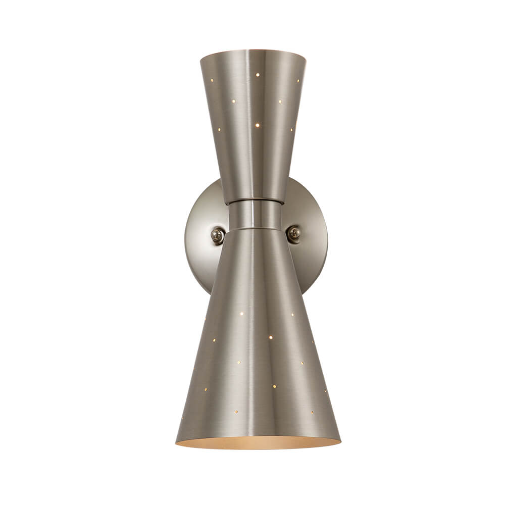 Lunero Metal Hourglass Wall Sconce