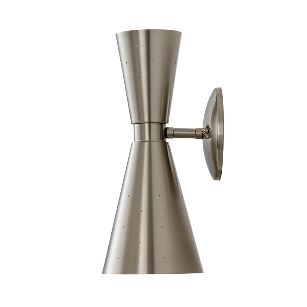 Lunero Metal Hourglass Wall Sconce