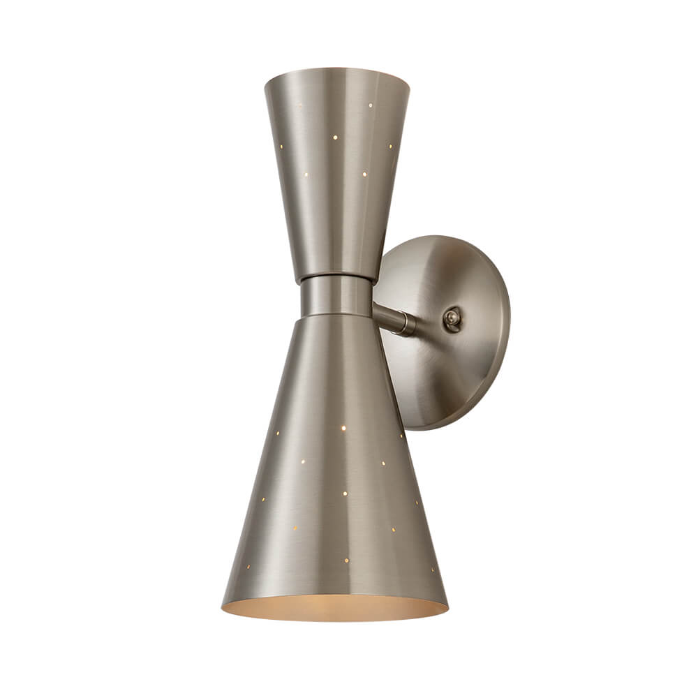 Lunero Metal Hourglass Wall Sconce