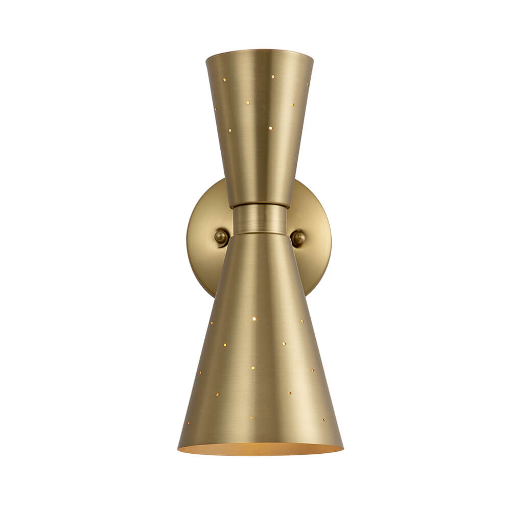 Lunero Metal Hourglass Wall Sconce