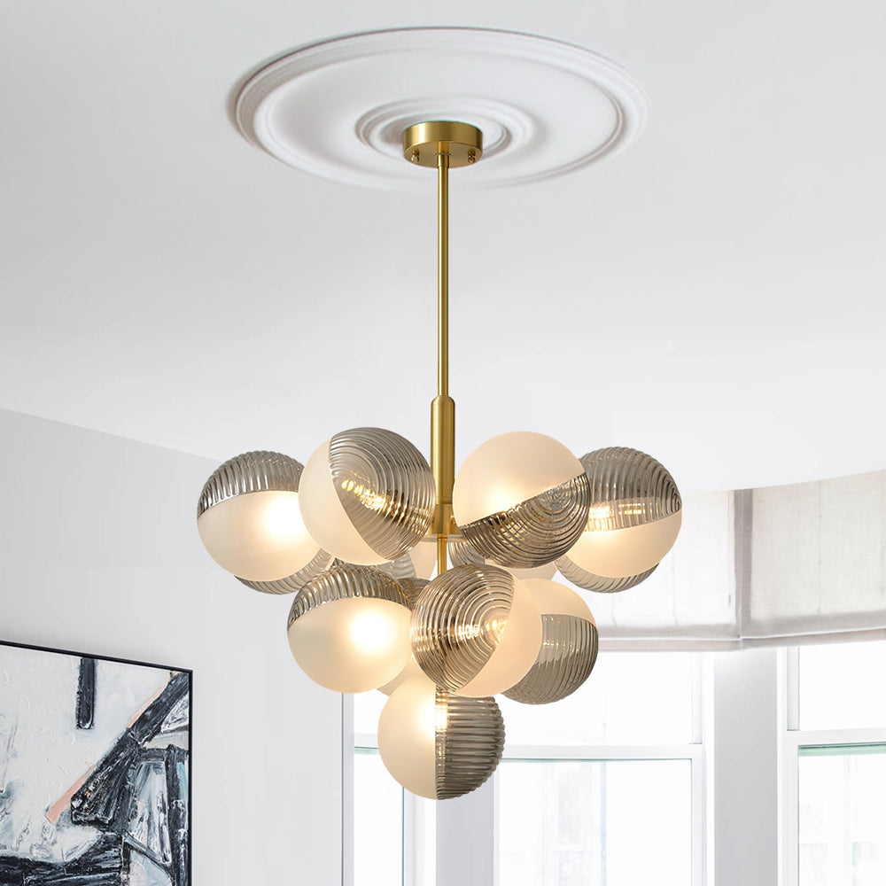 Alvunix Statement Glass Chandelier