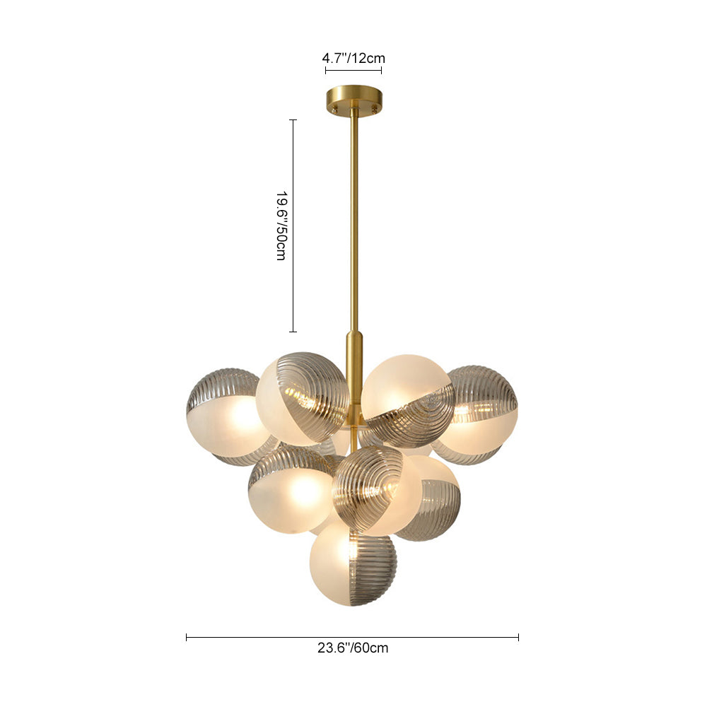 Alvunix Statement Glass Chandelier