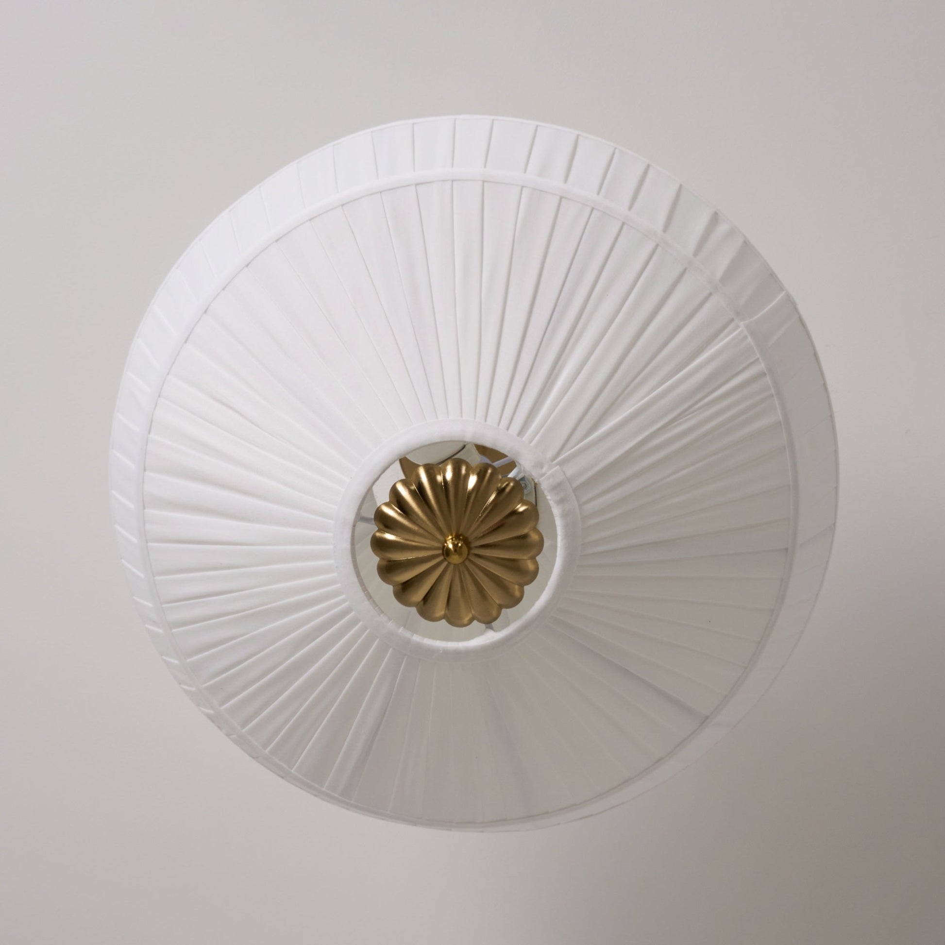 Casoreth Modern Minimalist Pleated Metal Fabric Ceiling Lamp - Lamp Copper