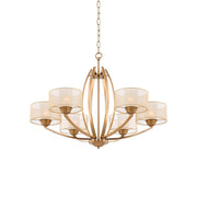 Lyvelus Postmodern Luxury Brass Fabric Chandelier - Lamp Copper
