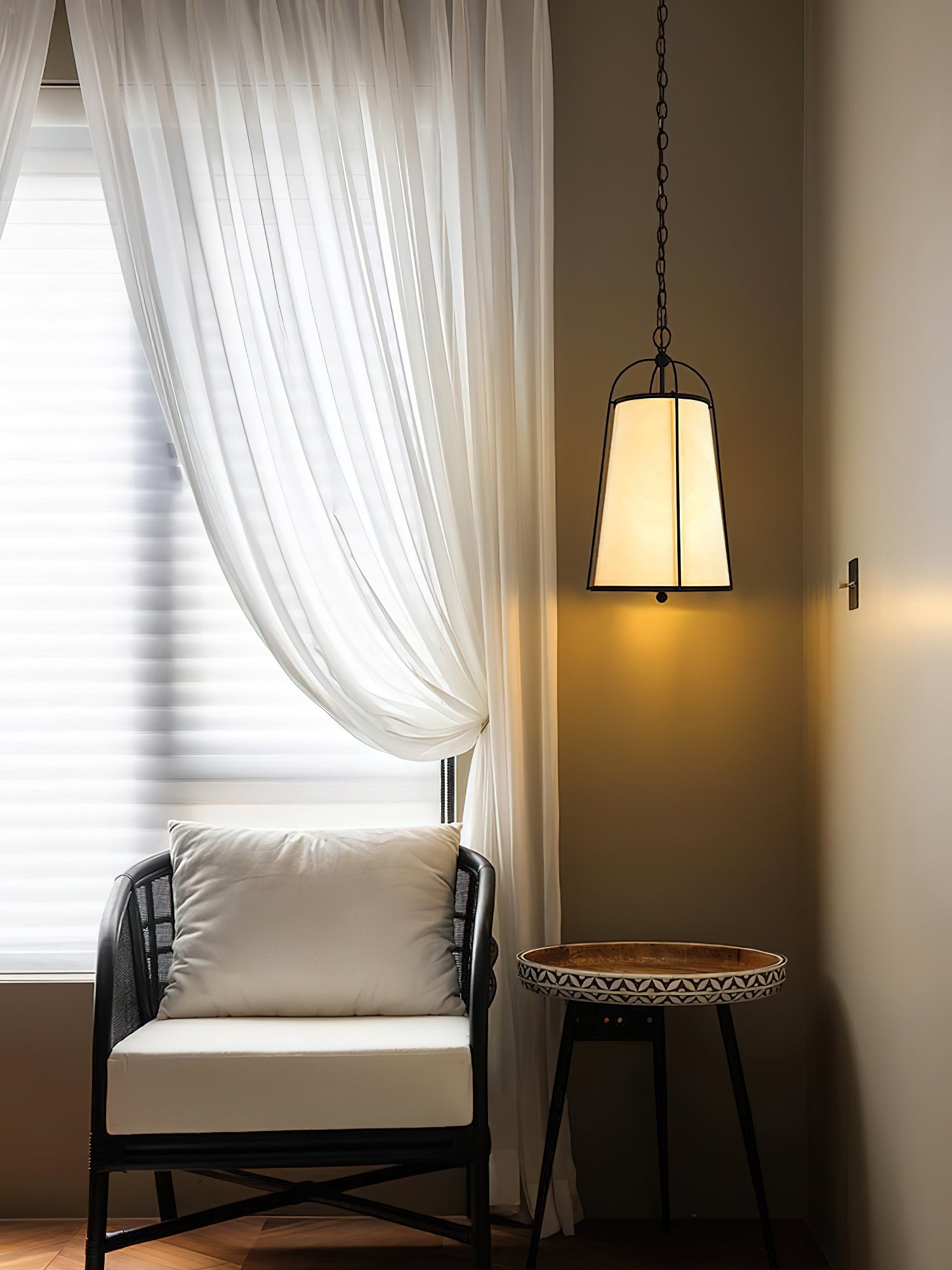 Flare Vintage Industrial Metal Fabric Pendant Lamp - Lamp Copper