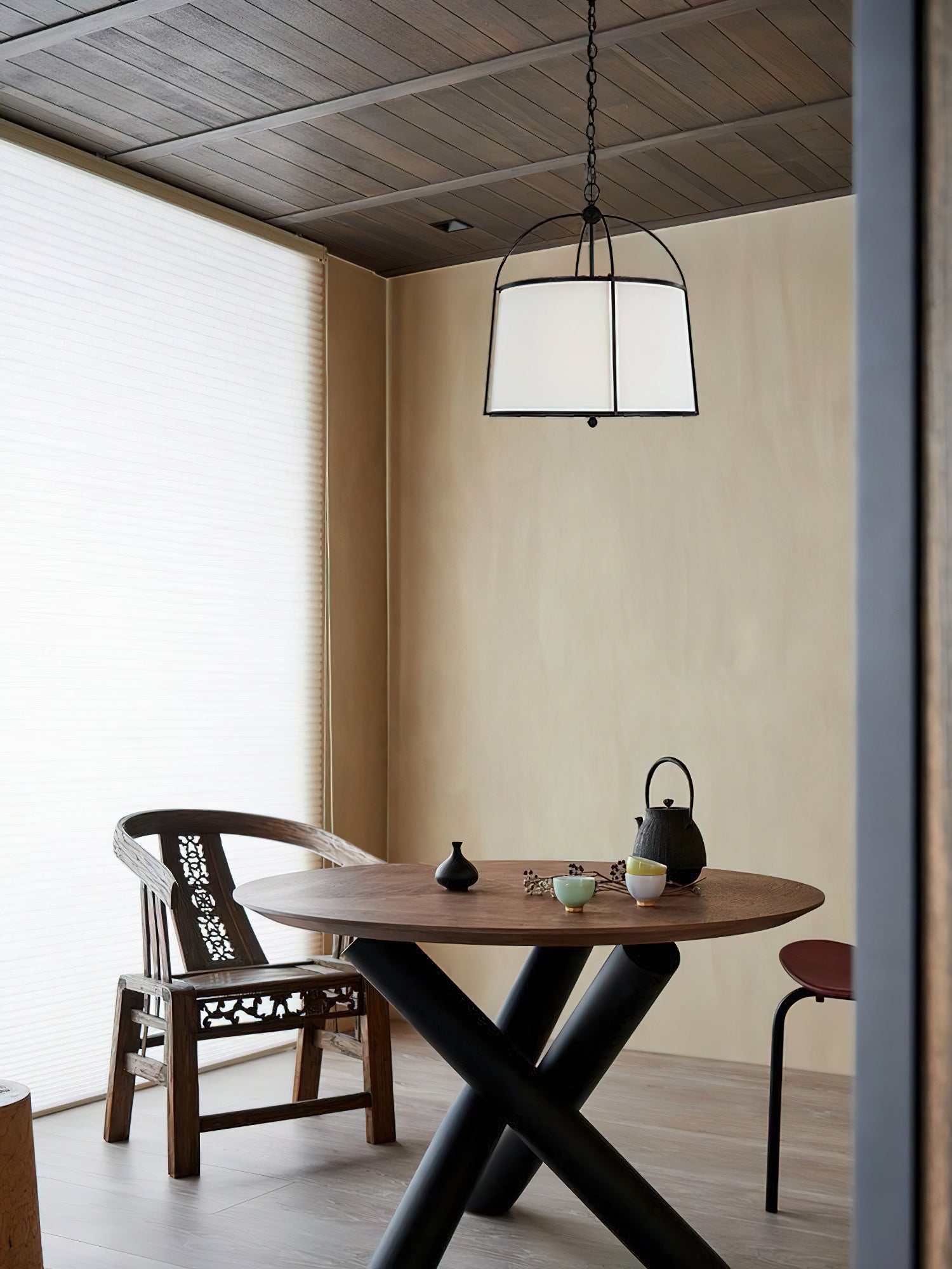 Flare Vintage Industrial Metal Fabric Pendant Lamp - Lamp Copper