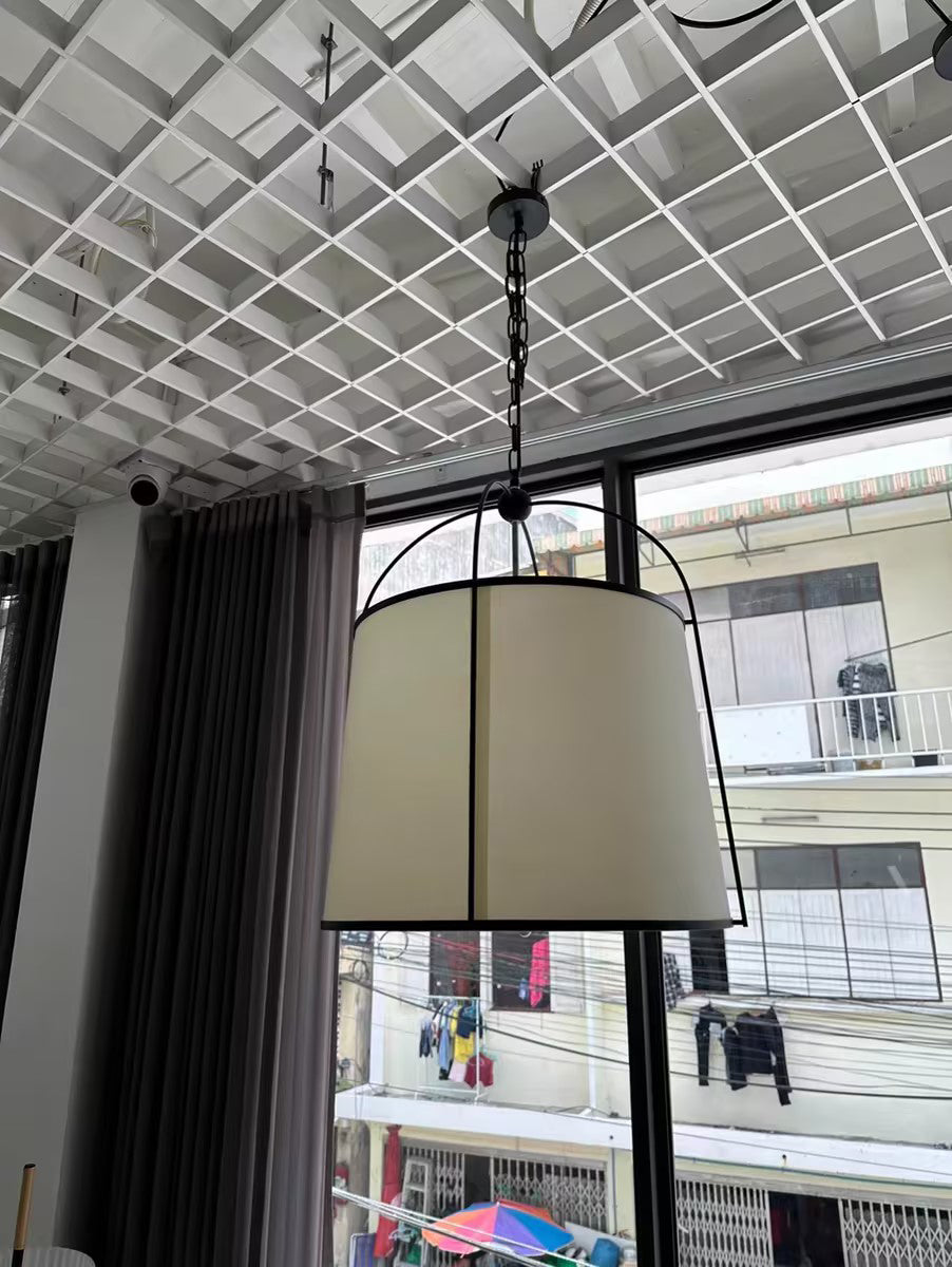 Flare Vintage Industrial Metal Fabric Pendant Lamp - Lamp Copper