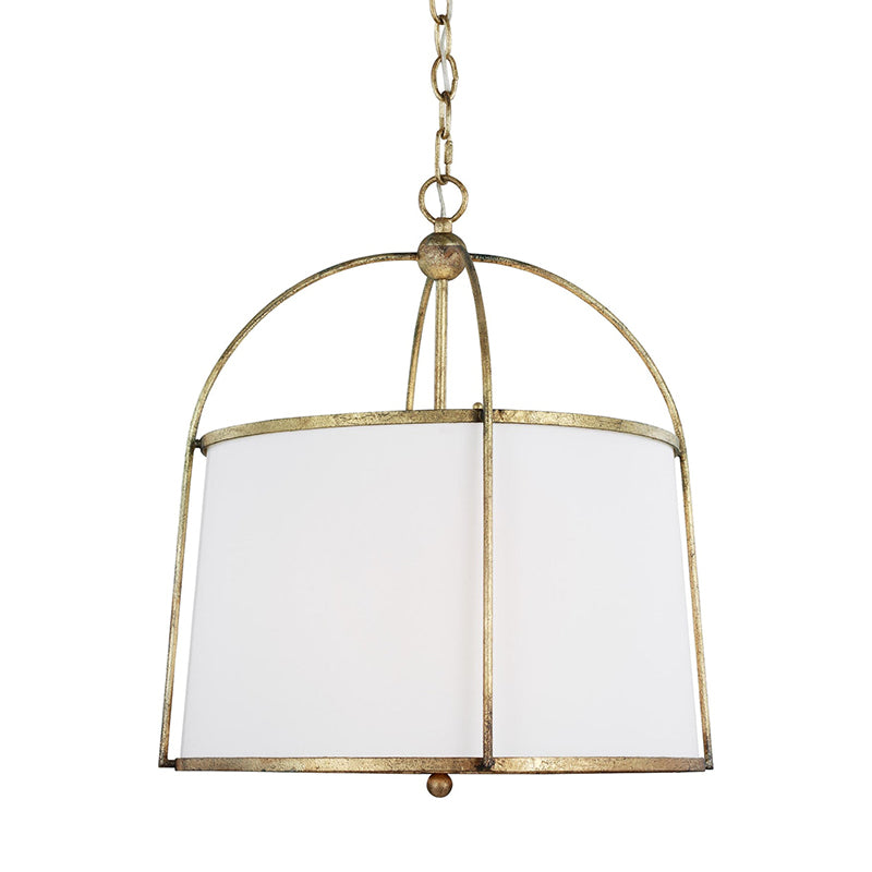Flare Vintage Industrial Metal Fabric Pendant Lamp - Lamp Copper