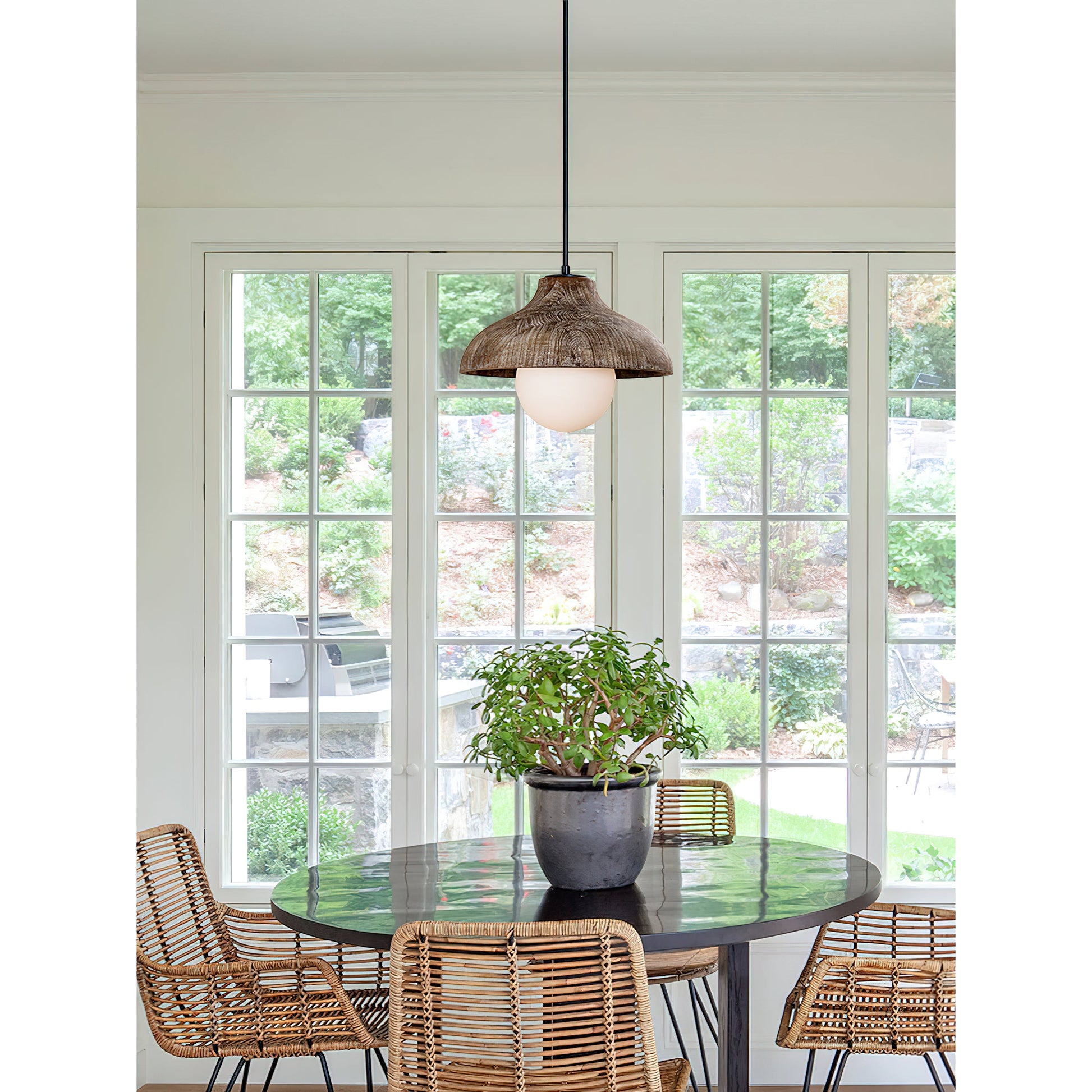 Culirir Modern Minimalist Resin Glass Pendant Lamp - Lamp Copper