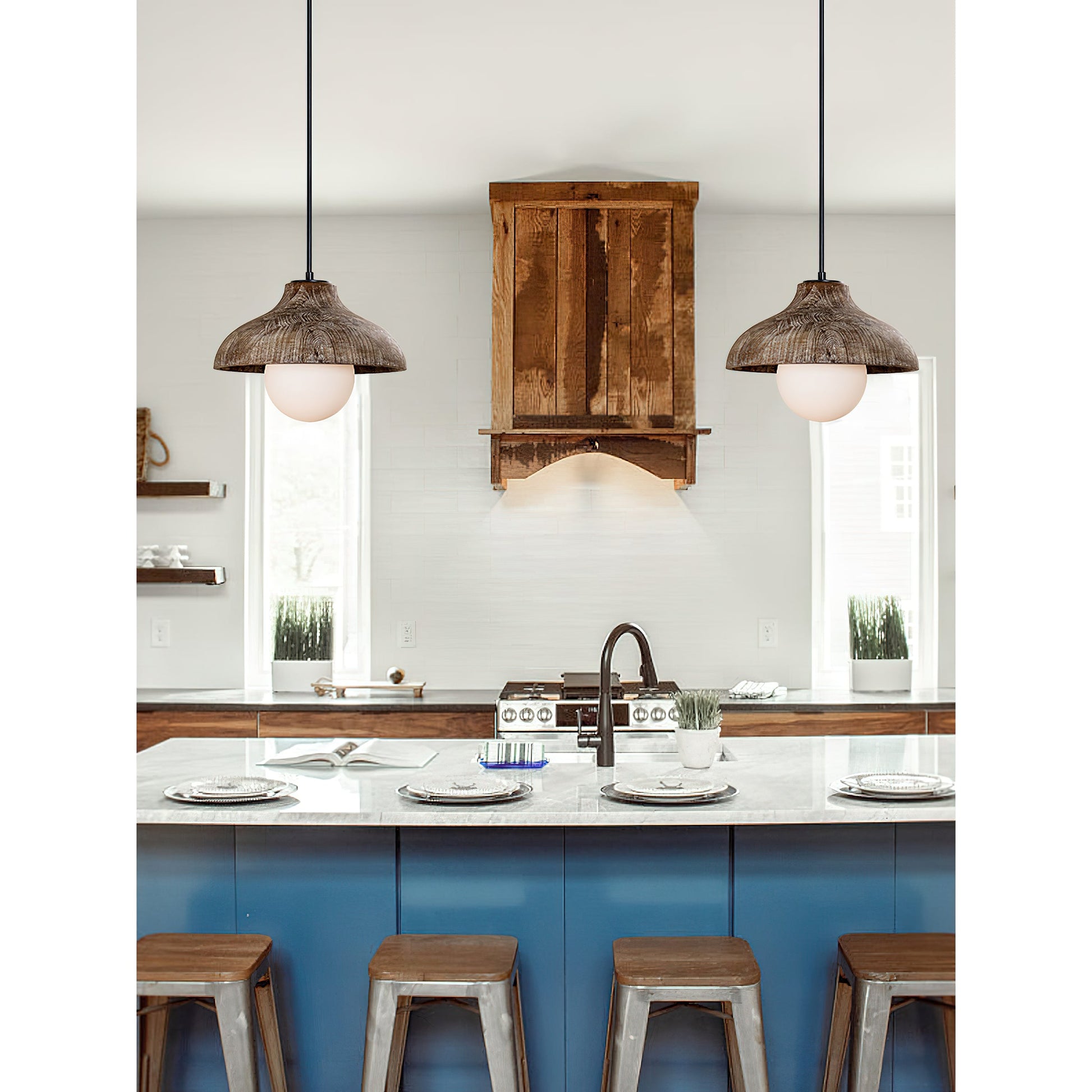 Culirir Modern Minimalist Resin Glass Pendant Lamp - Lamp Copper