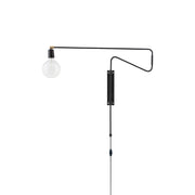 Ersora Modern Minimalist Swing Plug-in Metal Wall Lamp - Lamp Copper
