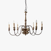 Silva Retro Design LED Chandelier Bronze Metal Living Room - Letslighting