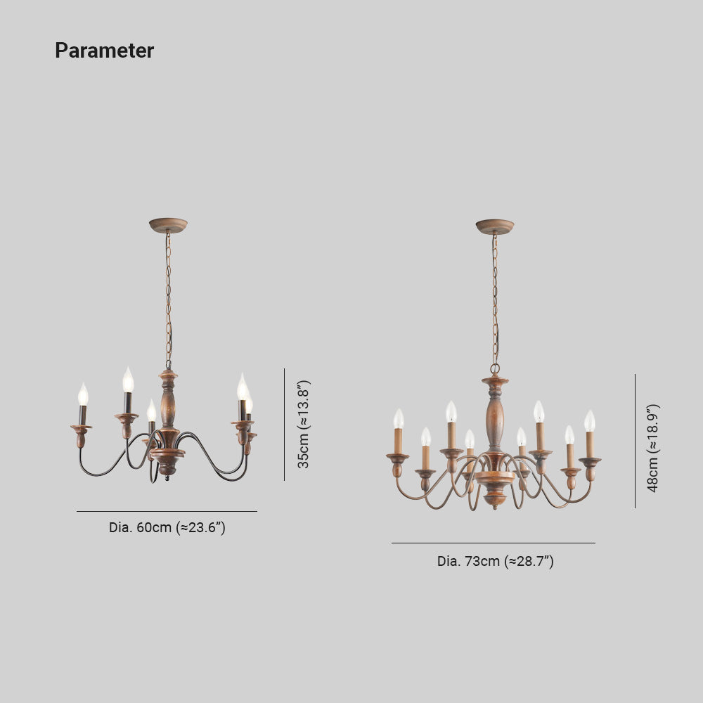 Silva Industrial Design LED Indoor Pendant Light Wood Metal - Letslighting