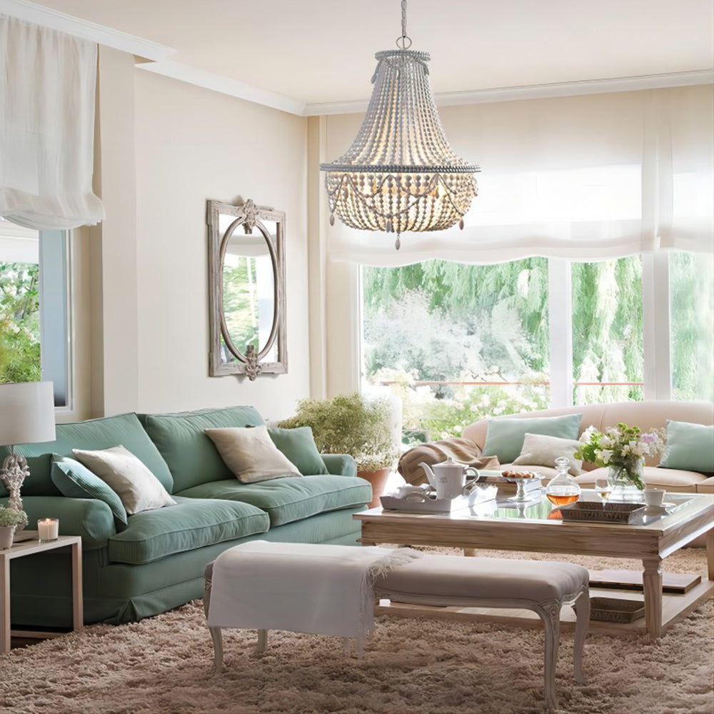 Silva Retro Luxury Atmosphere Metal Wood Pendant Light Old - Letslighting