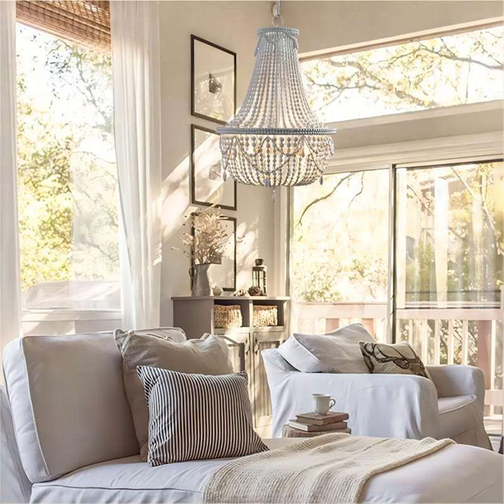Silva Retro Luxury Atmosphere Metal Wood Pendant Light Old - Letslighting