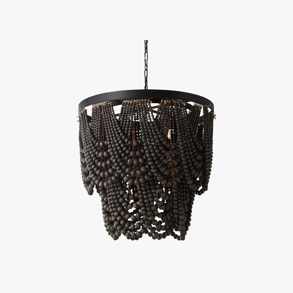 Silva LED Pendant Lights Rust Wood Metal Living Room Badroom - Letslighting