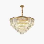 Kristy Modern LED Decorative Luxury Pendant Light Crystal Metal Ring Bedroom Living Room - Letslighting