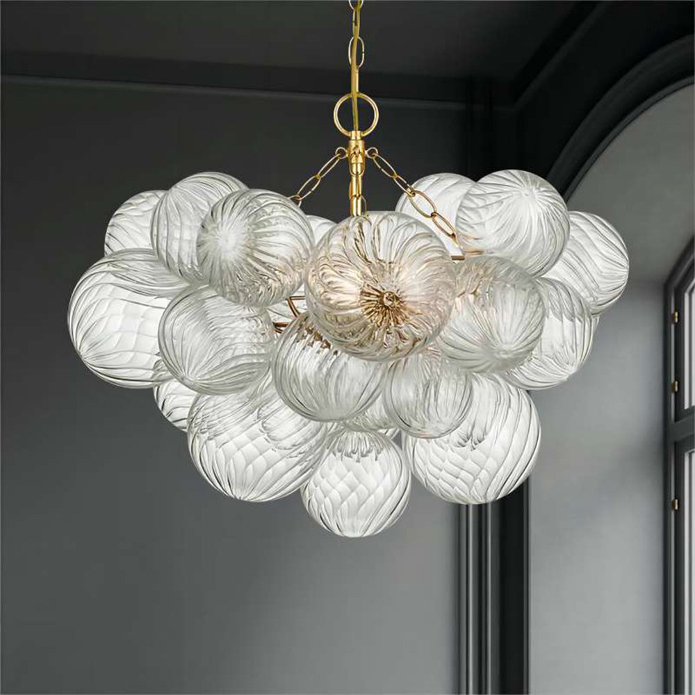 Valentina Luxury Modern LED Bubble Chandelier Glass Living Room - Letslighting