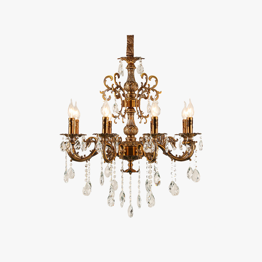 Silva Modern Design European LED Chandelier Crystal Luxury Golden Bronze Living/Dining/Bedroom - Letslighting