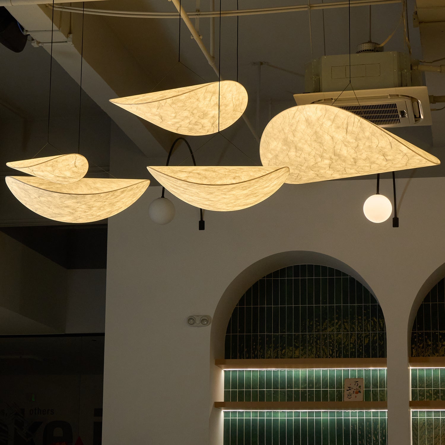 Elsolir Modern Minimalist Paper Pendant Lamp - Lamp Copper
