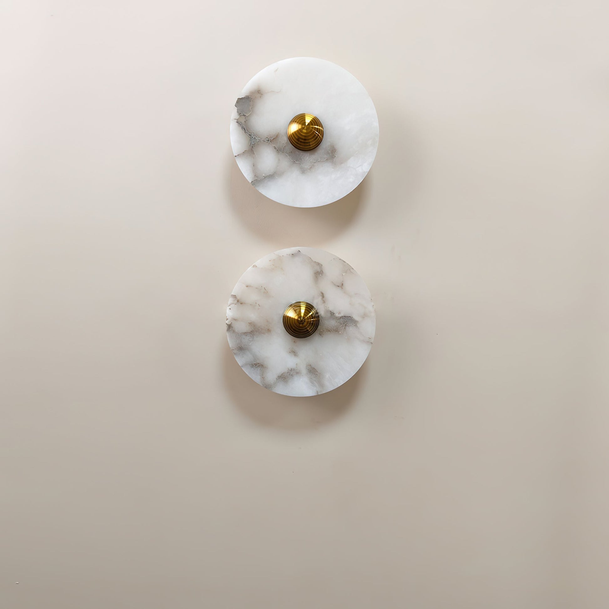 Olrine Modern Minimalist Marble Metal Wall Lamp - Lamp Copper