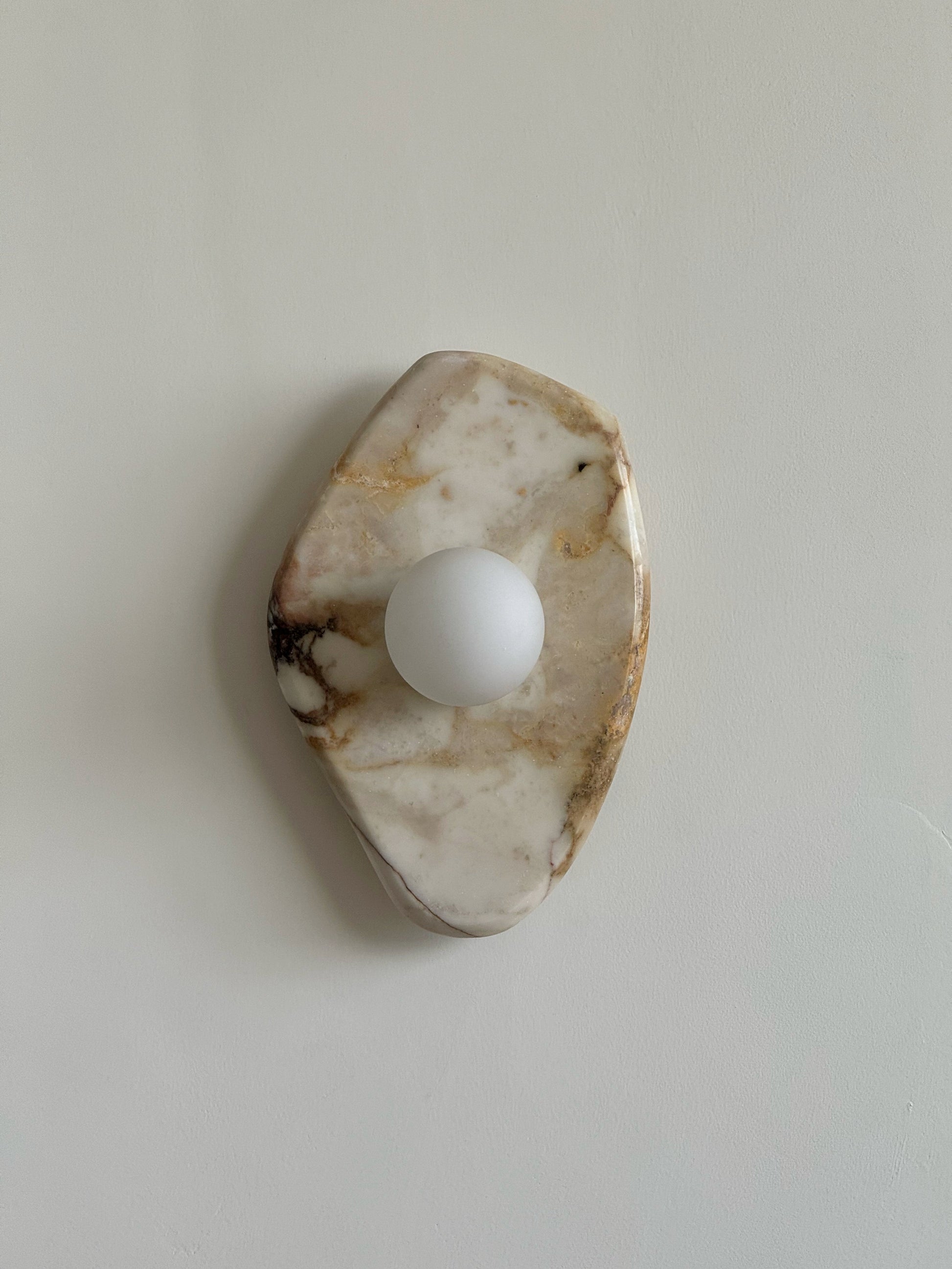Mylirira Modern Minimalist Marble Glass Wall Lamp - Lamp Copper