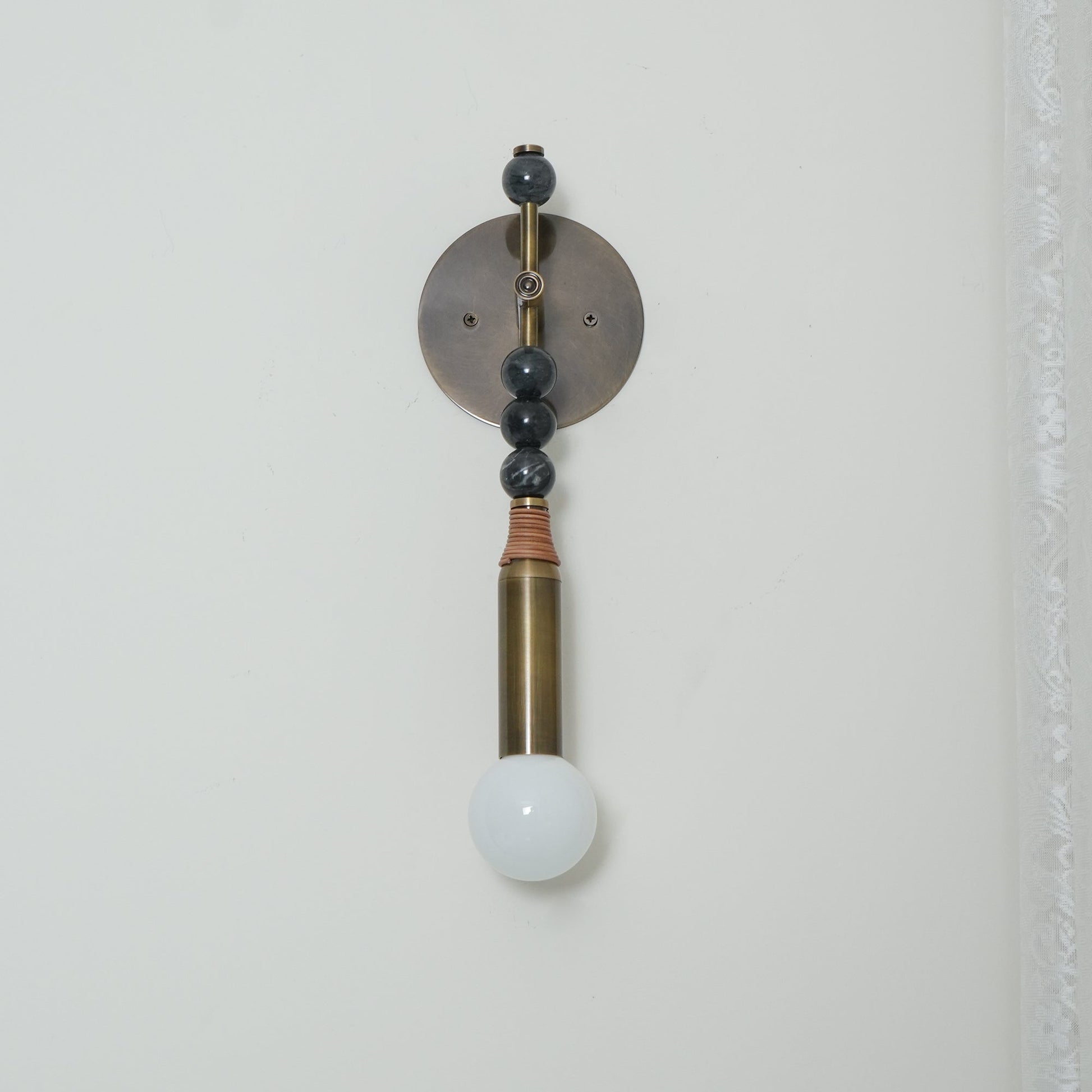 Icarira Modern Minimalist Marble Wall Lamp - Lamp Copper