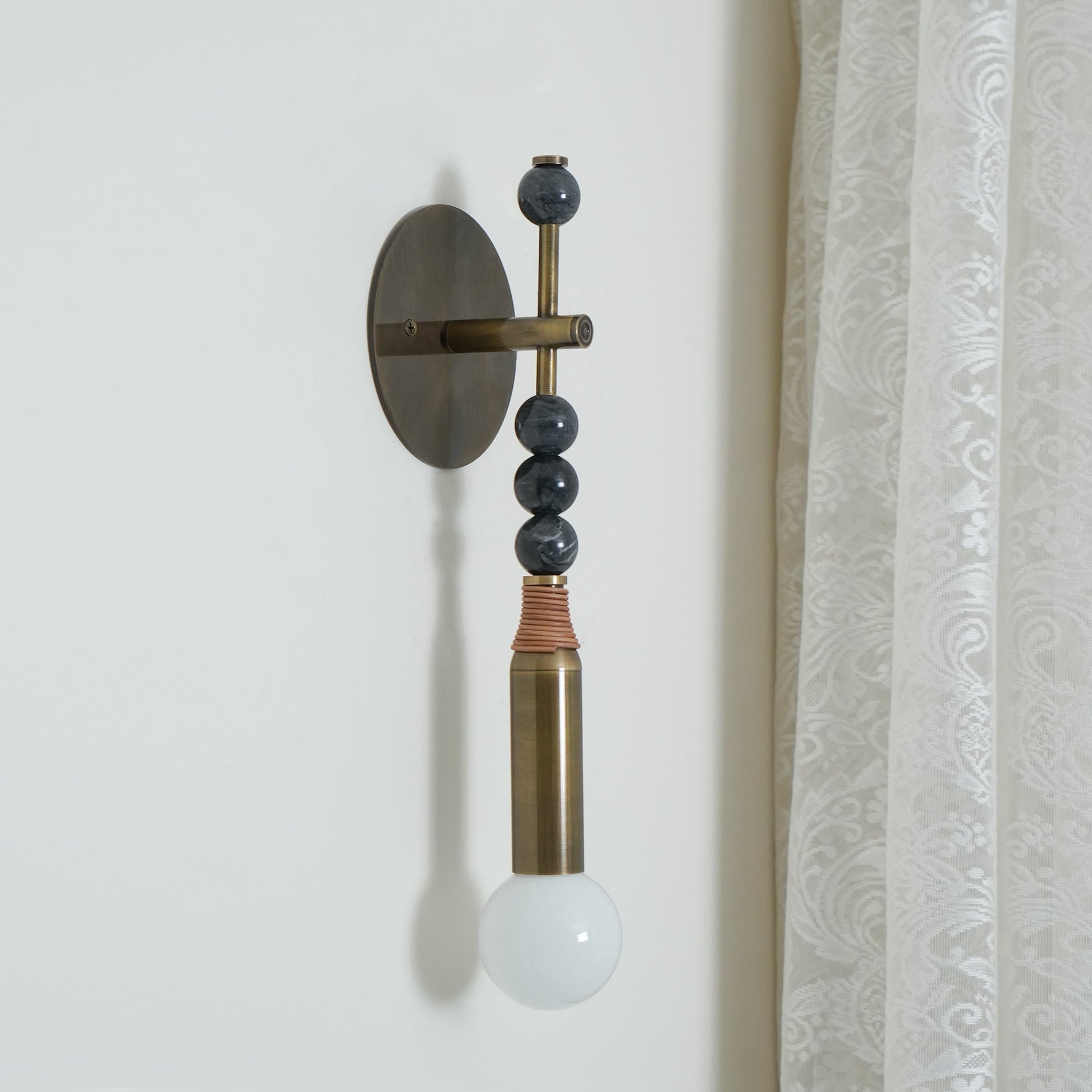 Icarira Modern Minimalist Marble Wall Lamp - Lamp Copper