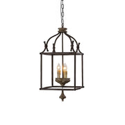 Alirora Traditional Birdcage Hand-carved wooden Chandelier - Lamp Copper