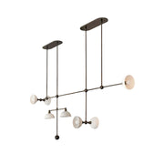 Izorora Modern Minimalist Trapeze Metal Chandelier - Lamp Copper