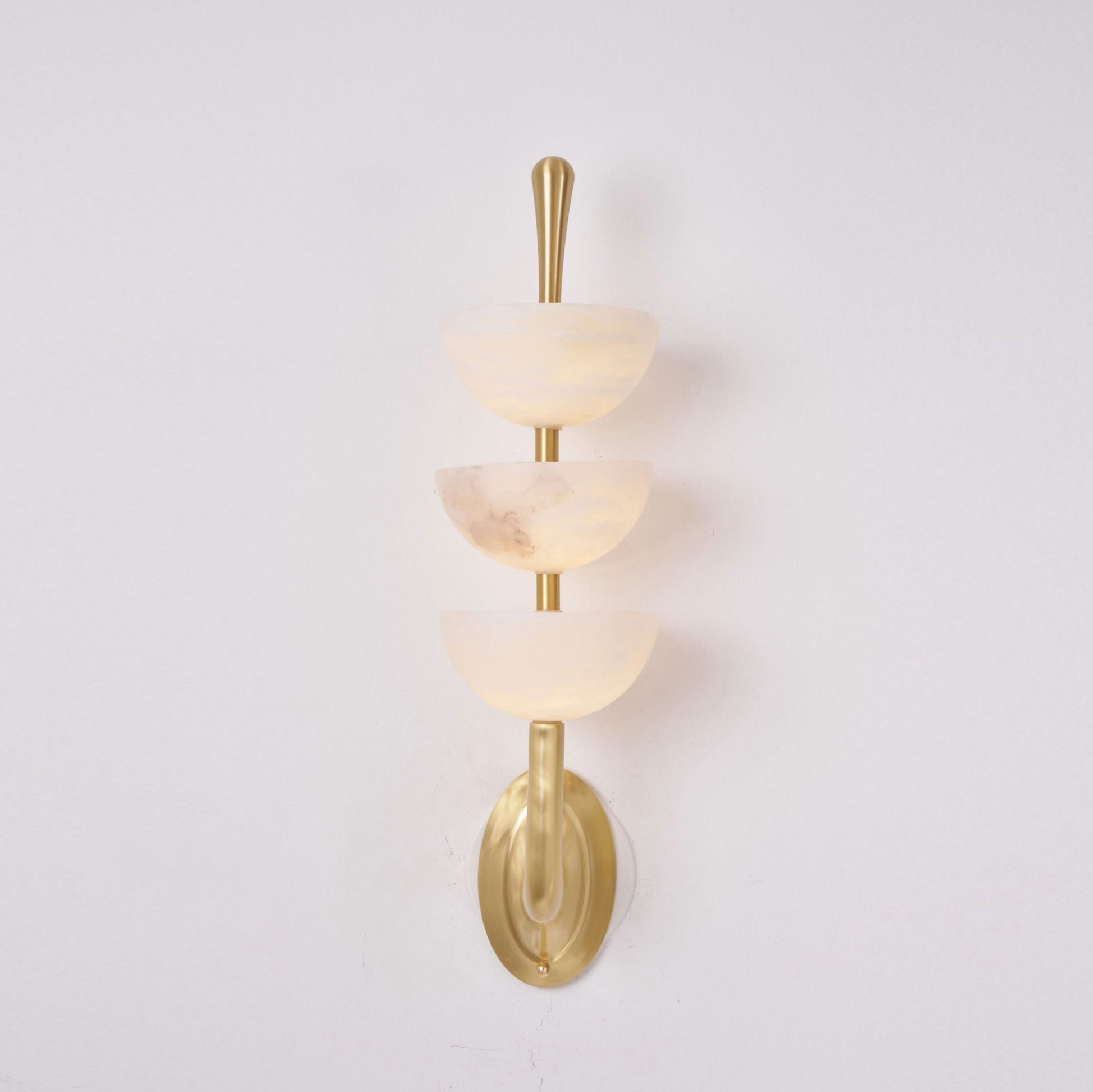 Vitheiel Modern Minimalist Art Alabaster Wall Lamp - Lamp Copper