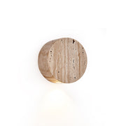 Izoren Classic Modern Minimalist Travertine Wall Lamp - Lamp Copper