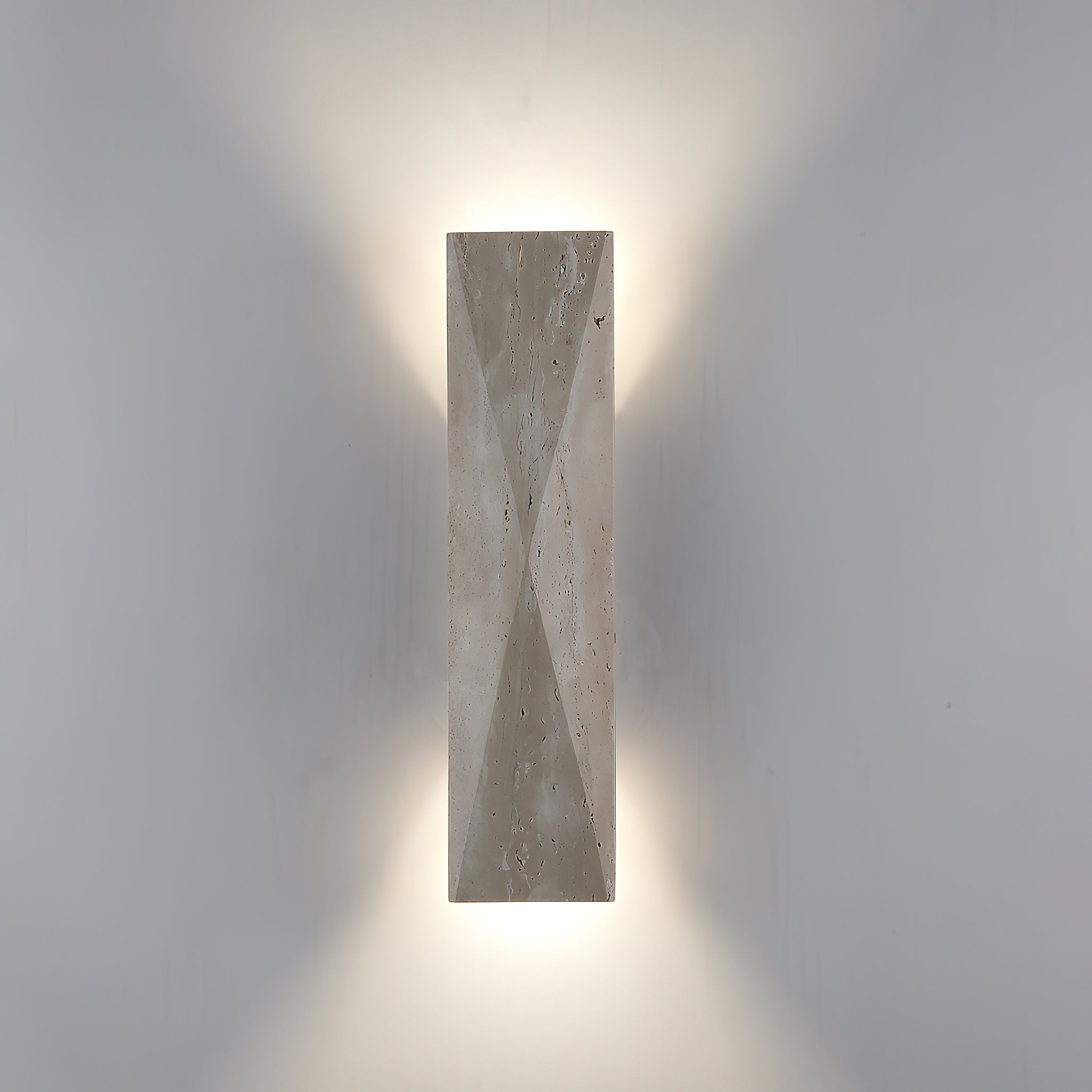 Coloria Modern Minimalist Travertine Wall Lamp - Lamp Copper