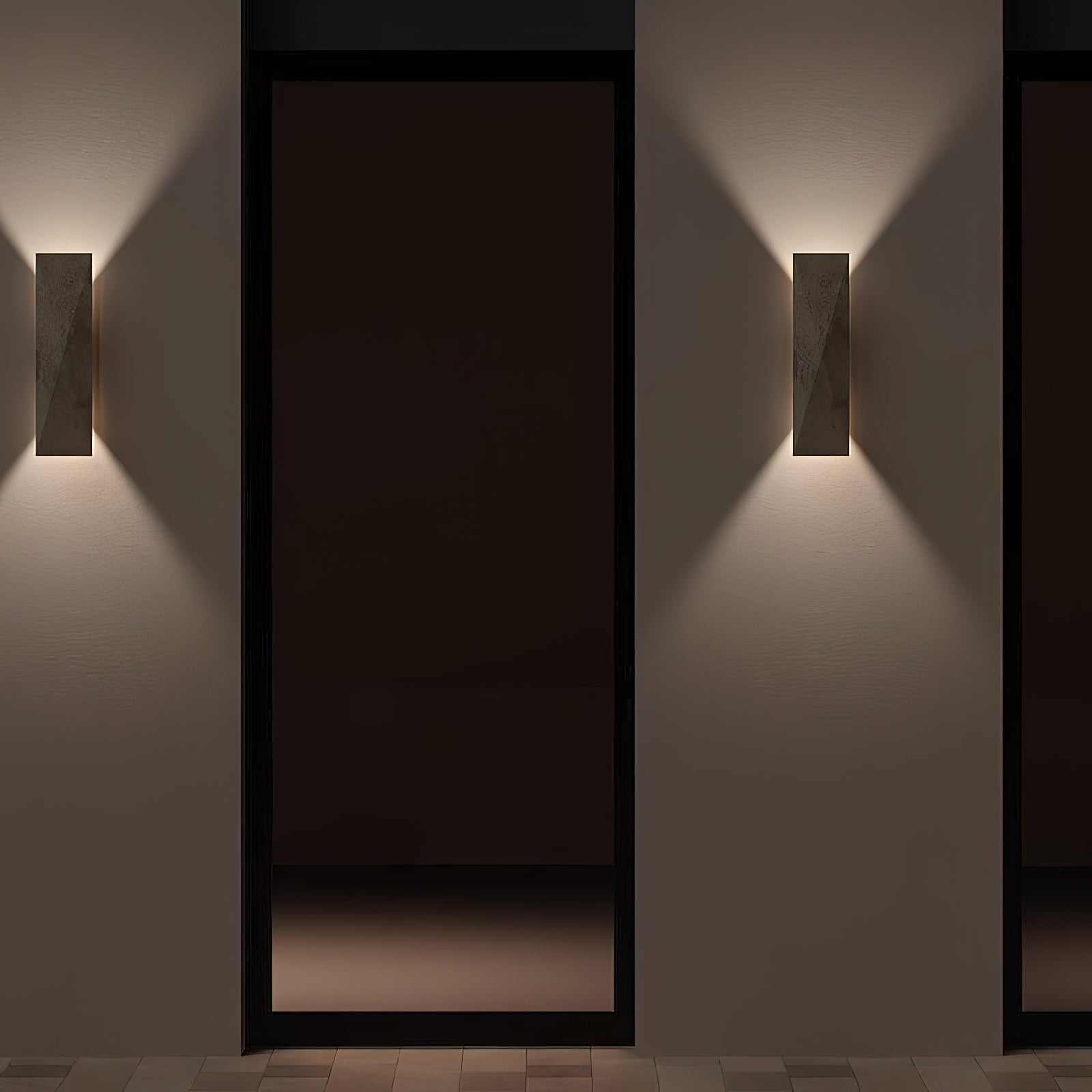 Coloria Modern Minimalist Travertine Wall Lamp - Lamp Copper